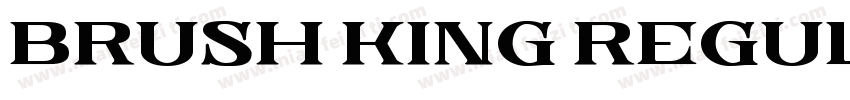 Brush King Regular字体转换